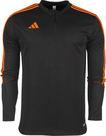 Bluza dla dzieci adidas Tiro 23 Club Training Top czarno-pomarańczowa HZ0186