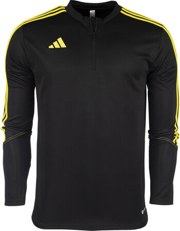 Bluza dla dzieci adidas Tiro 23 Club Training Top czarno-żółta IC1581