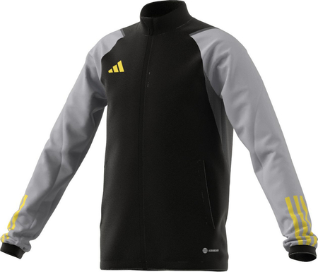 Bluza dla dzieci adidas Tiro 23 Competition Training czarno-szara HU1313