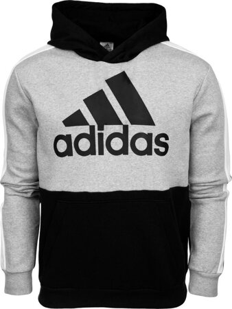 Bluza dla dzieci adidas U CB FL Hoodie czarno-szara HC5658