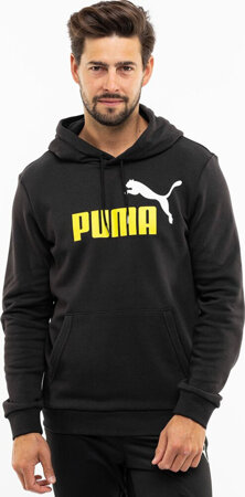 Bluza męska Puma ESS  2 Col Big Logo Hoodie TR czarna 586765 59