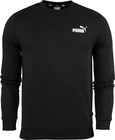 Bluza męska Puma ESS Small Logo Crew FL czarna 586682 01