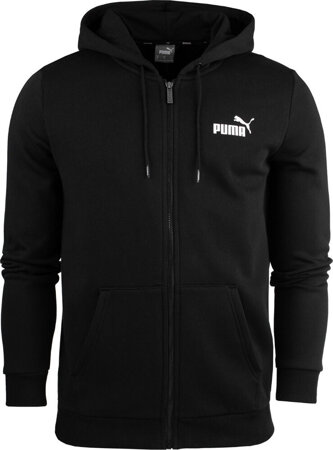 Bluza męska Puma ESS Small Logo FZ Hoodie FL czarna 586702 01