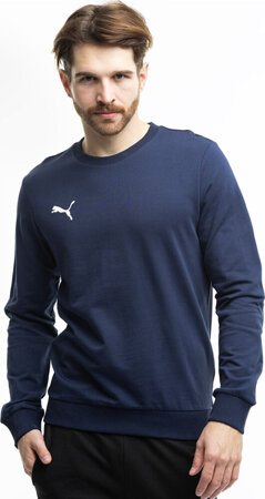 Bluza męska Puma Team Goal Casuals Crew Neck Sweat granatowa 658592 06