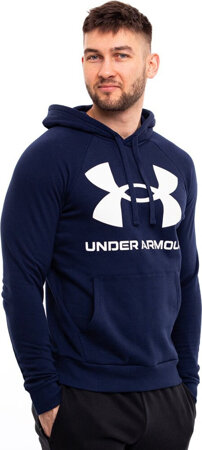 Bluza męska Under Armour Rival Fleece Big Logo HD granatowa 1357093 410