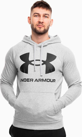 Bluza męska Under Armour Rival Fleece Big Logo Hd szara 1357093 011