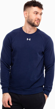 Bluza męska Under Armour Rival Fleece Crew granatowa 1379755 410