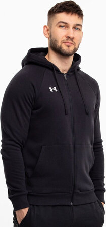 Bluza męska Under Armour Rival Fleece FZ Hoodie czarna 1379767 001