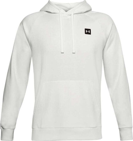 Bluza męska Under Armour Rival Fleece Hoodie biała 1357092 112