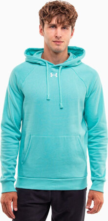 Bluza męska Under Armour Rival Fleece Hoodie miętowa 1379757 482