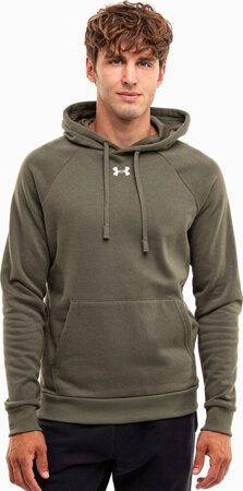 Bluza męska Under Armour Rival Fleece Hoodie oliwkowa 1379757 390