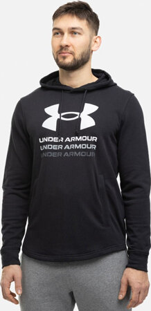 Bluza męska Under Armour UA Rival Terry Graphic Hoodie czarna 1386047 001