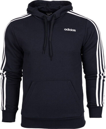 Bluza męska adidas Essentials 3 Stripes Pullover French Terry granatowa DU0499