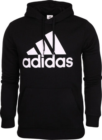 Bluza męska adidas Essentials Fleece Big Logo Hoodie czarna GK9220