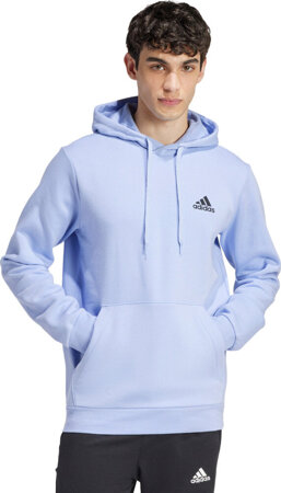 Bluza męska adidas Essentials Fleece Hoodie jasnoniebieska IZ4761