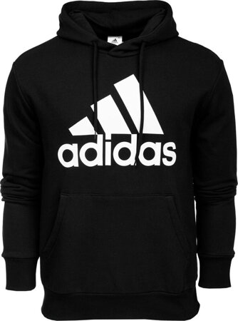 Bluza męska adidas Essentials French Terry Big Logo Hoodie czarna IC9363