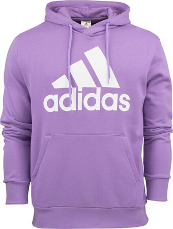 Bluza męska adidas Essentials French Terry Big Logo Hoodie fioletowa IC9368