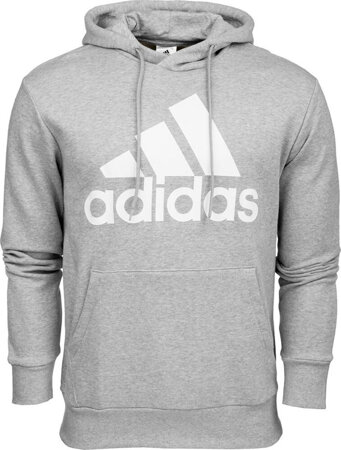 Bluza męska adidas Essentials French Terry Big Logo Hoodie szara IC9364