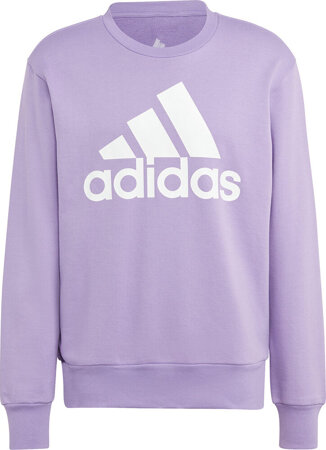 Bluza męska adidas Essentials French Terry Big Logo fioletowa IC9327