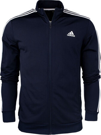 Bluza męska adidas Primegreen Essentials Warm-Up 3-Stripes granatowa H46100