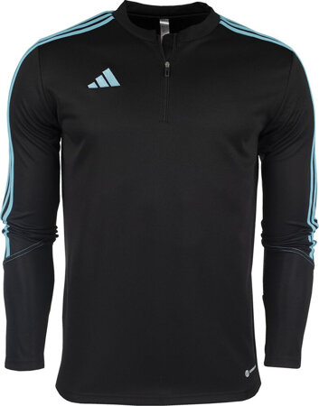 Bluza męska adidas Tiro 23 Club Training Top czarno-błękitna IC1580