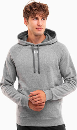 Bluza z kapturem męska Under Armour Rival Fleece Hoodie szara 1379757 025