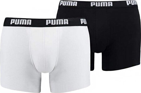 Bokserki męskie Puma Basic Boxer 2P białe czarne 521015001 301