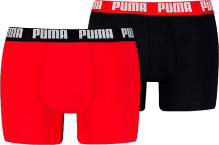 Bokserki męskie Puma Everyday Basic 2p czerwone, czarne 938320 10