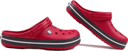 Chodaki sandały klapki Crocs Crocband Clog czerwono-szare 11016 6EN