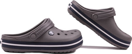 Chodaki sandały klapki dla dzieci Crocs Kids Toddler Crocband Clog szare 207005 05H