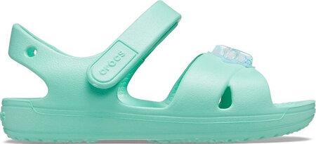 Crocs sandały dla dzieci Classic Cross Strap Charm miętowe 206947 3U3