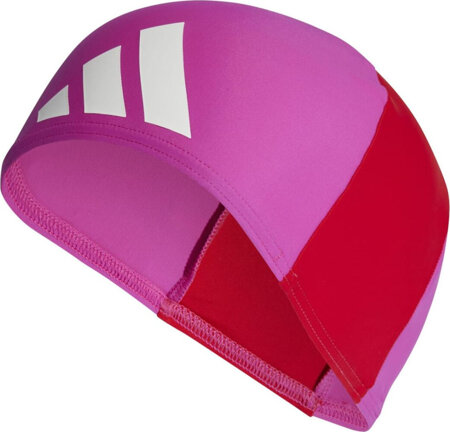 Czepek dla dzieci adidas Fabric Swim Cap różowy HA7331