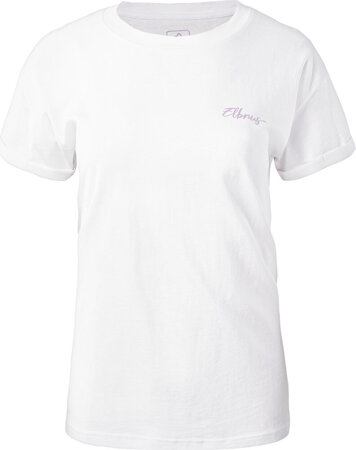 Damska koszulka z krótkim rękawem Elbrus Mette Wo's biały rozmiar S