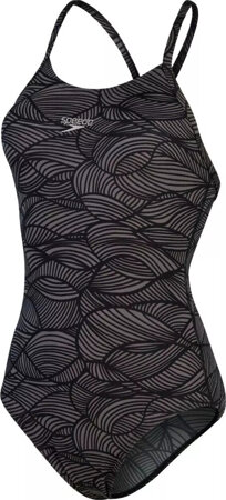 Damski strój kąpielowy Speedo ALOV FIXXBK 1PC AF black/usa charcoal rozmiar 40