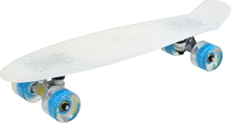 Deskorolka plastikowa fiszka pennyboard Meteor LED transparent 23897