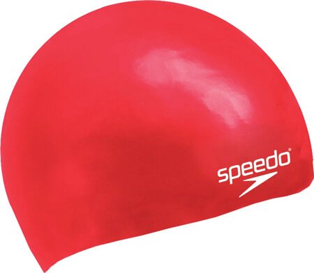 Dziecięcy czepek pływacki silikonowy Speedo Moulded Silicone Cap Ju czerwony