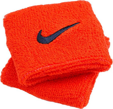 Frotki na nadgarstek Nike Swoosh Wristbands pomarańczowe N0001565804OS