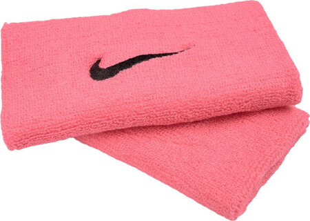 Frotki na nadgarstek Nike Swoosh Wristbands różowe 2 szt. N0001586677OS