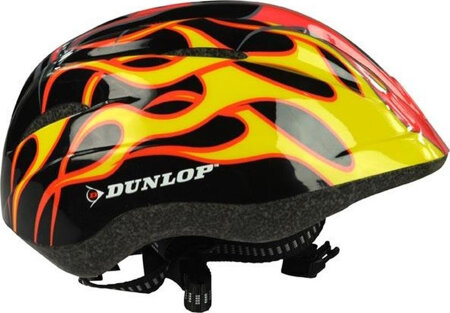 Kask na rower rolki hulajnogę dziecięcy regulowany Dunlop płomień 48-52cm