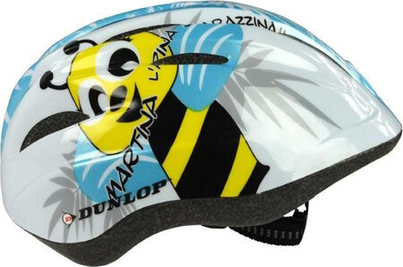 Kask na rower rolki hulajnogę dziecięcy regulowany Dunlop pszczoła 48-52cm