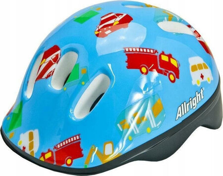 Kask rowerowy dziecięcy na rolki deskorolkę hulajnogę Allright Kids Blue MV6-2 rozmiar S (48-52cm)