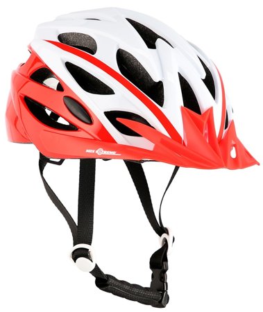 Kask rowerowy na rolki deskorolkę Nils Extreme MTW210 biało-czerwony rozmiar L (59-65CM)