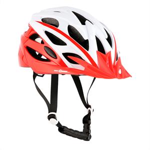 Kask rowerowy na rolki deskorolkę Nils Extreme MTW210 biało-czerwony rozmiar S (48-53CM)