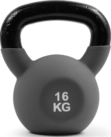 Kettlebell odważnik żeliwny ogumowany 16kg SMJ sport