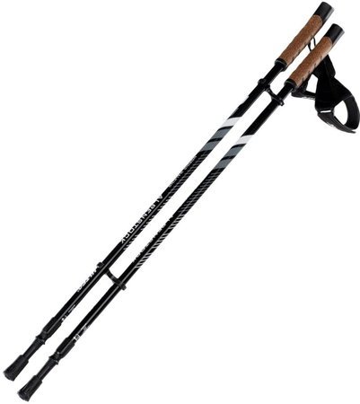 Kije kijki do nordic walking Hi-Tec Alpenstock 85-135cm czarno-szare