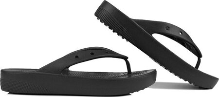 Klapki damskie Crocs Classic Platform Flip czarne 207714 001