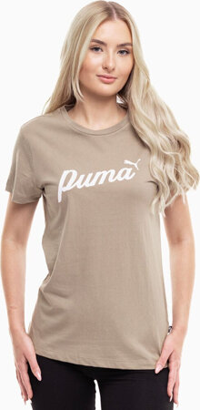 Koszulka damska Puma ESS Script beżowa 679315 67