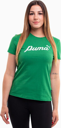 Koszulka damska Puma ESS Script zielona 679315 86