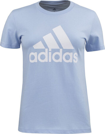 Koszulka damska adidas Loungewear Essentials Logo Tee błękitna IC0637