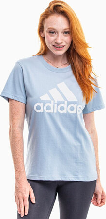 Koszulka damska adidas Loungewear Essentials Logo Tee jasnoniebieska IR5408